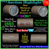 ***Auction Highlight*** Incredible Find, Uncirculated Morgan $1 Shotgun Roll w/1885 & cc mint ends