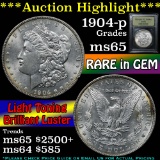 ***Auction Highlight*** 1904-p Morgan Dollar $1 Graded GEM Unc By USCG (fc)