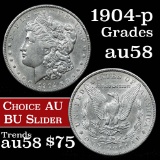 1904-p Morgan Dollar $1 Grades Choice AU/BU Slider