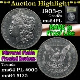 ***Auction Highlight*** 1903-p Morgan Dollar $1 Graded Choice Unc PL By USCG (fc)