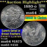 ***Auction Highlight*** 1880-o Morgan Dollar $1 Graded Choice Unc By USCG (fc)