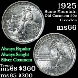 1925 Stone Mountain Old Commem Half Dollar 50c Grades GEM+ Unc