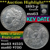 ***Auction Highlight*** 1893-p Morgan Dollar $1 Graded Select Unc By USCG (fc)