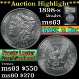 ***Auction Highlight*** 1898-s Morgan Dollar $1 Graded Select Unc By USCG (fc)