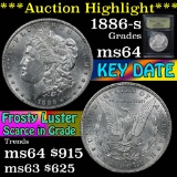 ***Auction Highlight*** 1886-s Morgan Dollar $1 Graded Choice Unc By USCG (fc)