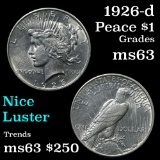 1926-d Peace Dollar $1 Grades Select Unc