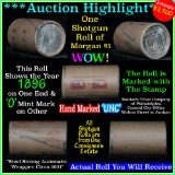 ***Auction Highlight*** Incredible Find, Uncirculated Morgan $1 Shotgun Roll w/1896 & ''o'' mint end