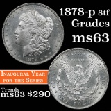 1878-p 8tf Morgan Dollar $1 Grades Select Unc