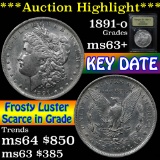 ***Auction Highlight*** 1891-o Morgan Dollar $1 Graded Select+ Unc By USCG (fc)