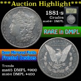 ***Auction Highlight*** 1881-s Morgan Dollar $1 Graded Choice Unc+ DMPL By USCG (fc)