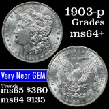 1903-p Morgan Dollar $1 Grades Choice+ Unc