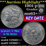 ***Auction Highlight*** 1901-p Morgan Dollar $1 Graded Select+ Unc By USCG (fc)