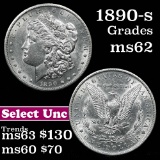 1890-s Morgan Dollar $1 Grades Select Unc