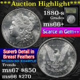 ***Auction Highlight*** 1880-s Morgan Dollar $1 Graded GEM++ Unc By USCG (fc)