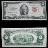 1953 $2 Red Seal United States Note Grades Choice AU/BU Slider