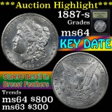 ***Auction Highlight*** 1887-s Morgan Dollar $1 Graded Choice Unc By USCG (fc)