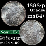 1888-p Morgan Dollar $1 Grades Choice+ Unc