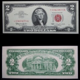 ***Star Note 1963 $2 Red Seal United States Note Grades Gem++ CU