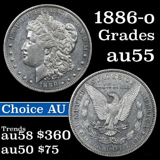 1886-o Morgan Dollar $1 Grades Choice AU