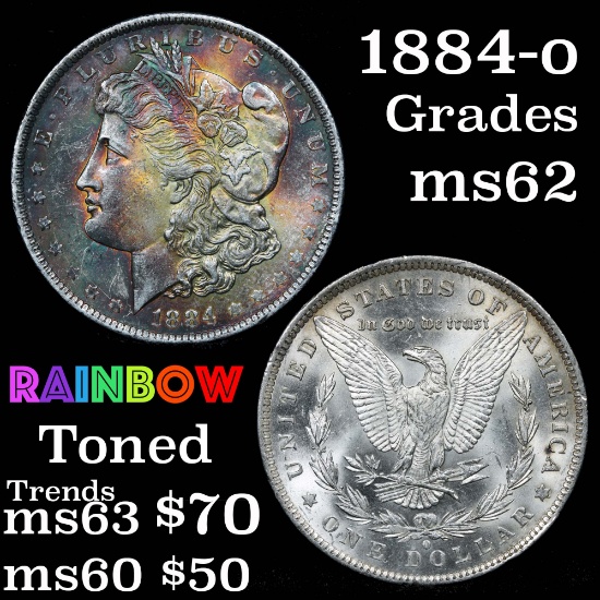 1884-o Morgan Dollar $1 Grades Select Unc