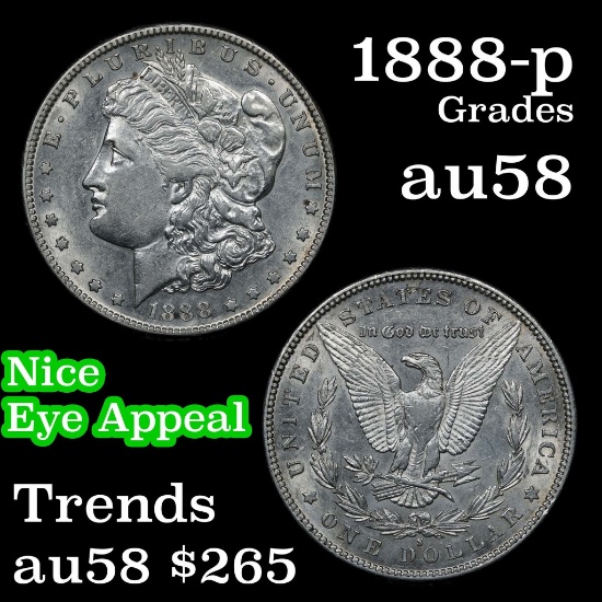 1888-s Morgan Dollar $1 Grades Choice AU/BU Slider
