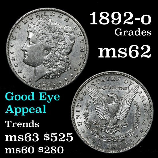 1892-o Morgan Dollar $1 Grades Select Unc