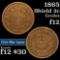 1865 2 Cent Piece 2c Grades f, fine