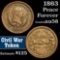 1863 Peace Forever Civil War Token  1c Grades Choice AU/BU Slider