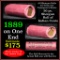 Indian Head Penny 1c Shotgun Roll, 1889 on one end, reverse on the other