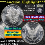 ***Auction Highlight*** 1880-s Morgan Dollar $1 Graded GEM Unc DMPL by USCG (fc)