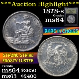 ***Auction Highlight*** 1878-s Trade Dollar $1 Graded Choice Unc by USCG (fc)