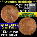 ***Auction Highlight*** 1909-s vdb Lincoln Cent 1c Graded xf by USCG (fc)