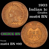 1903 Indian Cent 1c Grades Choice Unc BN