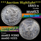 ***Auction Highlight*** 1885-s Morgan Dollar $1 Grades Select Unc (fc)