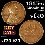 1915-s Lincoln Cent 1c Grades vf, very fine