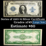 1923 Large Size Silver Certificate $1 Grades xf+