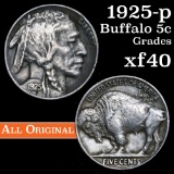 1925-p Buffalo Nickel 5c Grades xf