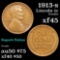 1913-s Lincoln Cent 1c Grades xf+