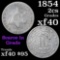 1854 3 Cent Silver 3cs Grades xf