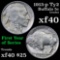 1913-p Ty2 Buffalo Nickel 5c Grades xf