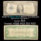 1928 $1 Blue seal Silver Certificate , sigs Tate/Mellon Grades f+