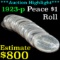 ***Auction Highlight*** Solid date uncirculated Roll of 1922-p Peace Dollars, PQ (fc)