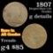1807 Draped Bust Half Cent 1/2c Grades g details
