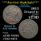 ***Auction Highlight*** 1803 Sm date, Lg fraction Draped Bust Large Cent 1c Grades vf++ (fc)