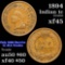 1894 Indian Cent 1c Grades xf+