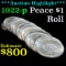 ***Auction Highlight*** Solid date uncirculated Roll of 1923-p Peace Dollars, PQ (fc)