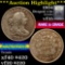 ***Auction Highlight*** 1804 Draped Bust Half Cent 1/2c Graded vf++ by USCG (fc)