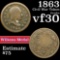 1863 Wilson's Medal 1 Civil War Token Grades vf++