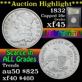 ***Auction Highlight*** 1832 Capped Bust Quarter 25c Graded xf+ By USCG (fc)