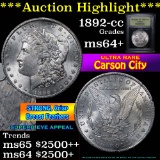 ***Auction Highlight*** 1892-cc Morgan Dollar $1 Graded Choice+ Unc by USCG (fc)